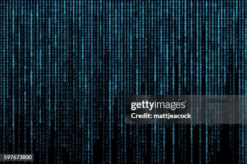 Blue Glowing Matrix Background High-Res Vector Graphic - Getty Images