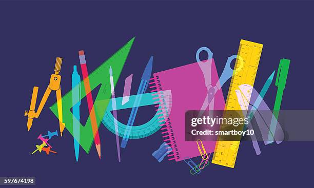 back to school - school building silhouette stock illustrations