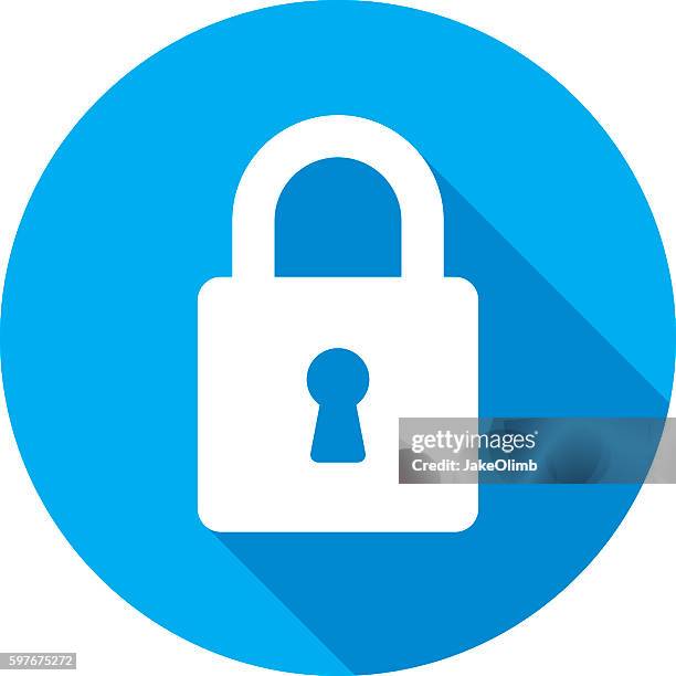 lock icon silhouette - lock stock illustrations