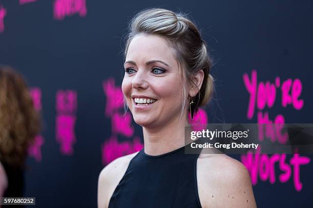 Actress Collette Wolfe arrives for the Premiere Of FXX's "You're The Worst" Season 3 at Neuehouse Hollywood on August 28, 2016 in Los Angeles,...