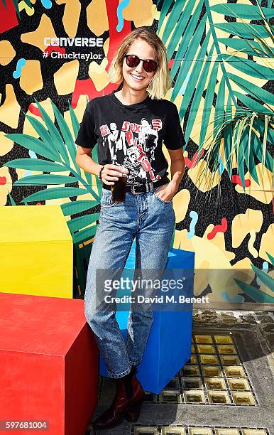 Tess Ward attends the Converse party at Notting Hill Carnival to celebrate the new carnival inspired Converse Custom Chuck Taylor All Stars, designed...