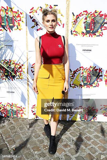 Ashley James attends the Converse party at Notting Hill Carnival to celebrate the new carnival inspired Converse Custom Chuck Taylor All Stars,...