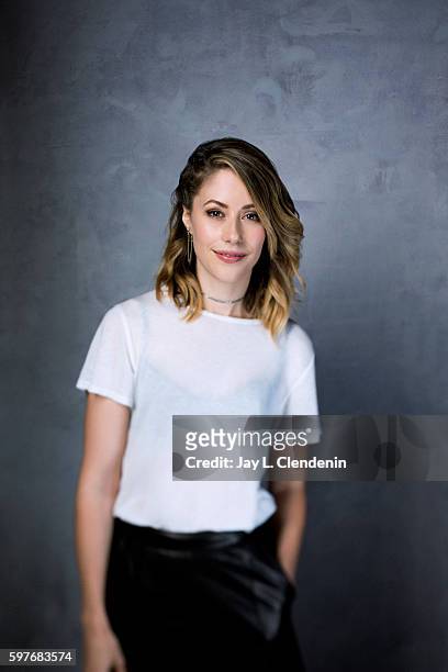 Actress Amanda Crew of 'Silicon Valley' is photographed for Los Angeles Times at San Diego Comic Con on July 22, 2016 in San Diego, California.