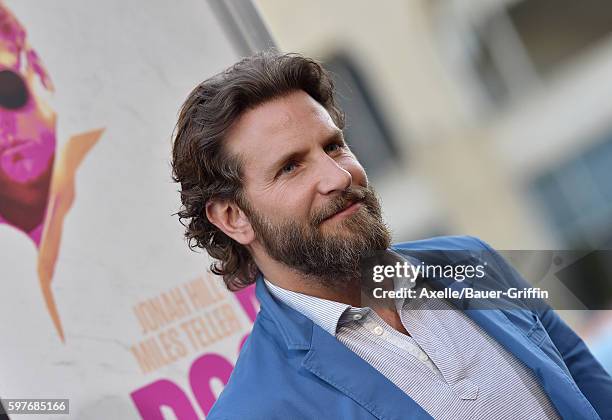 Actor Bradley Cooper arrives at the premiere of Warner Bros. Pictures' 'War Dogs' at TCL Chinese Theatre on August 15, 2016 in Hollywood, California.
