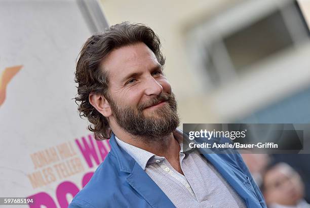 Actor Bradley Cooper arrives at the premiere of Warner Bros. Pictures' 'War Dogs' at TCL Chinese Theatre on August 15, 2016 in Hollywood, California.