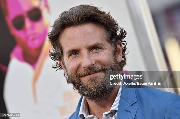 Actor Bradley Cooper arrives at the premiere of Warner Bros. Pictures' 'War Dogs' at TCL Chinese Theatre on August 15, 2016 in Hollywood, California.