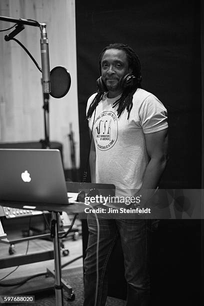 Bernard Fowler recording session at Steakhouse Studio in Los Angeles, California on July 25, 2016.