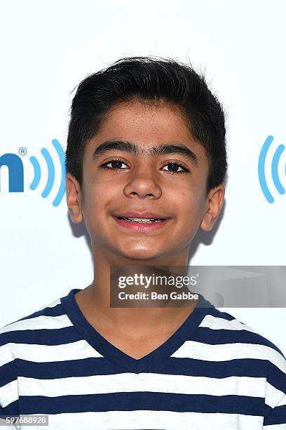 Actor Neel Sethi visits at SiriusXM Studios on August 29, 2016 in New York City.