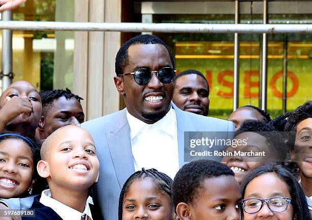 Sean "Diddy" Combs Officially Opens Capital Prep Harlem Charter School on August 29, 2016 in New York City.