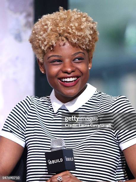 Nzingha Prescod attends AOL Build Presents to discuss 2016 Rio Olympics at AOL HQ on August 29, 2016 in New York City.