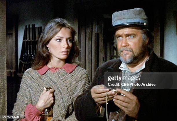 Theatrical movie originally released December 18, 1970. Film directed by Howard Hawks. Pictured left to right, Jennifer O'Neill , and David...