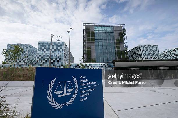 Exterior View of new International Criminal Court building in The Hague on July 30, 2016 in The Hague The Netherlands.