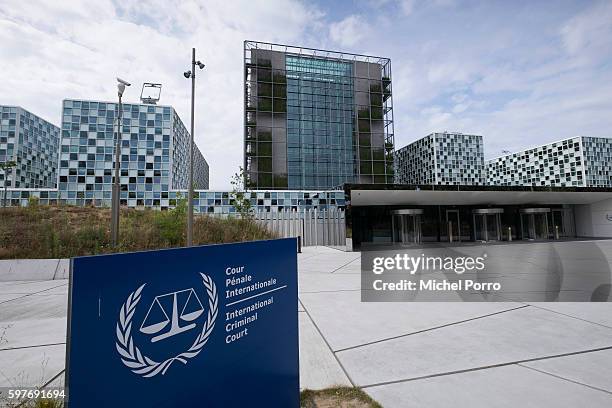 Exterior View of new International Criminal Court building in The Hague on July 30, 2016 in The Hague The Netherlands.