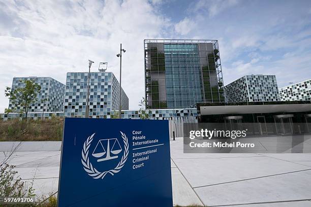 Exterior View of new International Criminal Court building in The Hague on July 30, 2016 in The Hague The Netherlands.