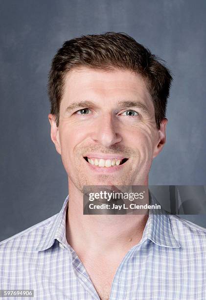 Writer Chuck Hogan of FX's 'The Strain' is photographed for Los Angeles Times at San Diego Comic Con on July 22, 2016 in San Diego, California.