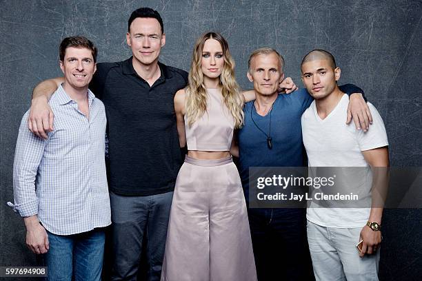 Chuck Hogan, Kevin Durand, Ruta Gedmintas, Richard Sammel, and Miguel Gomez of FX's 'The Strain' are photographed for Los Angeles Times at San Diego...