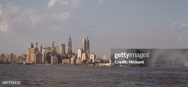 new york city skyline c1956 - 1956 - fotografias e filmes do acervo