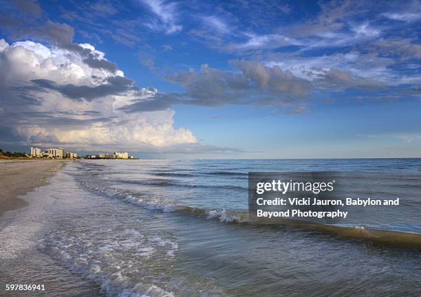 blue all the way down estero island, fort myers - estero stock pictures, royalty-free photos & images