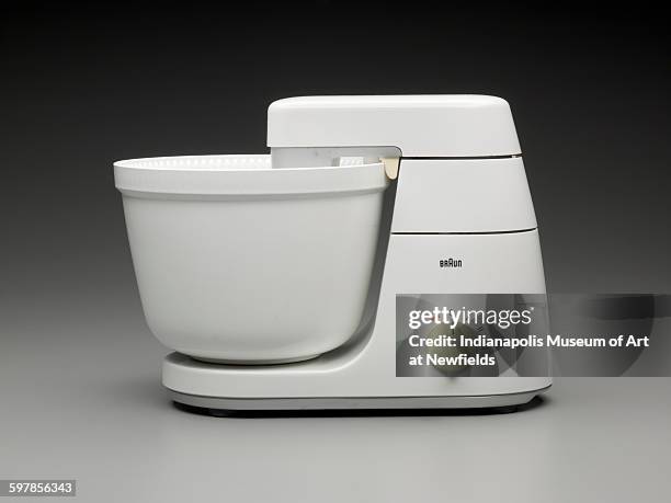 Food Processor by German designers Gerd Muller and Robert Oberheim , 1964. Gift of A.C. Fernandez in honor of Reginaldo, Catherine and Angelita.