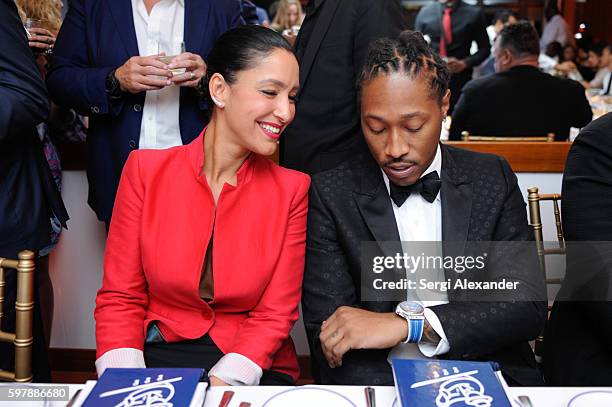 Violet Camacho and artist Future Hendrix aka Future attend Haute Living cover launch party for Future Hendrix presented by Hublot and Jetsmarter at...