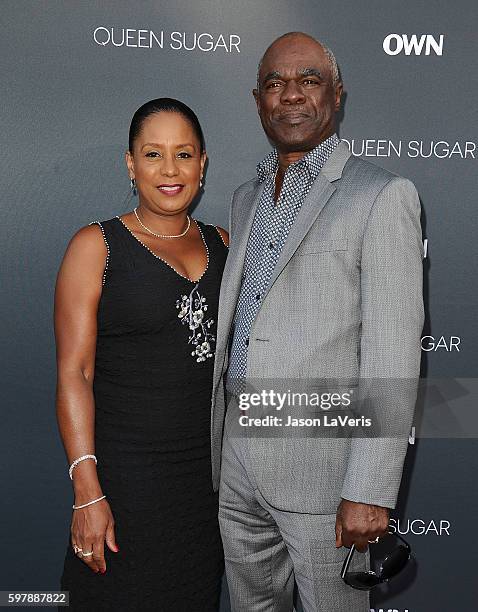 Actor Glynn Turman and wife Jo Ann Allen attend the premiere of "Queen Sugar" at Warner Bros. Studios on August 29, 2016 in Burbank, California.