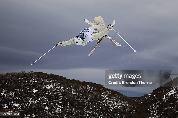 Matt Graham of Australia competes during the Subaru Australian Mogul Championships on August 30, 2016 in Perisher, Australia.