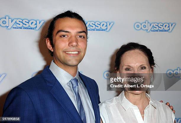 Josh Nelson and actress Beth Grant arrive for the Reading Of "The Blade Of Jealousy/La Celsa De Misma" held at The Odyssey Theatre on August 29, 2016...