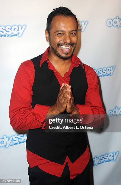 Actor Carlos Moreno Jr. Arrives for the Reading Of "The Blade Of Jealousy/La Celsa De Misma" held at The Odyssey Theatre on August 29, 2016 in Los...