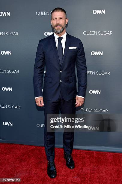 Actor Greg Vaughan attends OWN: Oprah Winfrey Network's Queen Sugar premiere at the Warner Bros. Studio Lot Steven J. Ross Theater on August 29,...