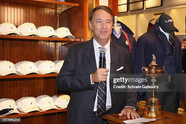Davis Love III attends POLO Ralph Lauren and Davis Love III Celebrate the 41st Annual Ryder Cup on August 29, 2016 in New York City.