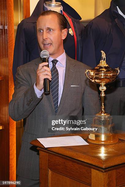 Bill Huntington attends POLO Ralph Lauren and Davis Love III Celebrate the 41st Annual Ryder Cup on August 29, 2016 in New York City.