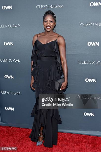 Actress Rutina Wesley attends OWN: Oprah Winfrey Network's Queen Sugar premiere at the Warner Bros. Studio Lot Steven J. Ross Theater on August 29,...