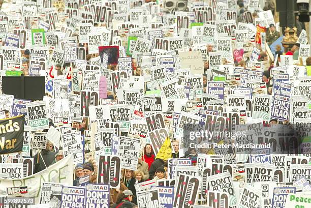 Demonstration against the Iraq War in London, 15th February 2003.