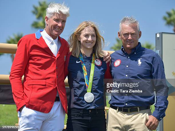 Olympian Rich Fellers, 2016 Olympic Silver Medalist Lucy Davis and 2008 Olympic Gold Medalist Will Simpson attend the Longines Masters of Los Angeles...