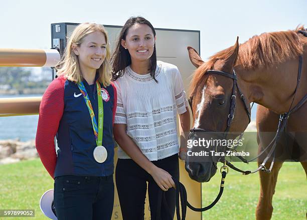 Olympic Silver Medalist Lucy Davis attends the Preview of Longines Masters Experience at at Long Beach Harbor Lighthouse on August 29, 2016 in Long...