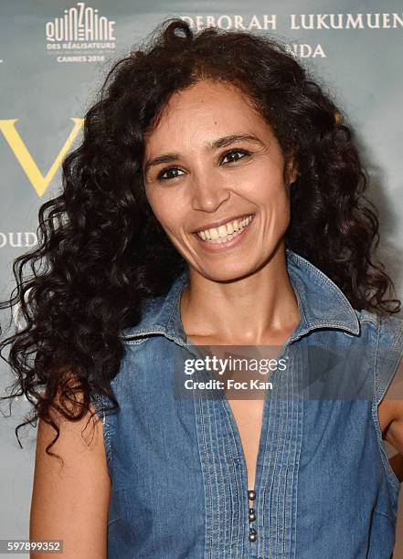 Presenter Aida TouihriÊattends the 'Divines' Paris Premiere at UGC Cite Cine des Halles on August 29, 2016 in Paris France.