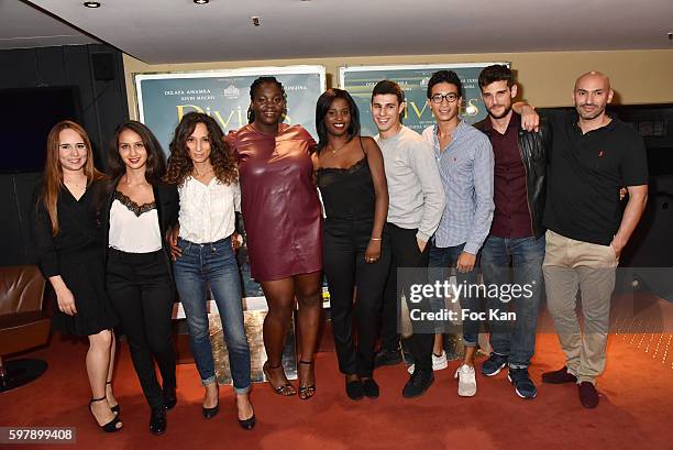 Actresses Majdouline Idrissi, Oulaya AmamraÊ; director Houda Benyamina, actresses Deborah Lukumuena, Jisca Kalvanda, Yassin Houicha, an actor, Kevin...