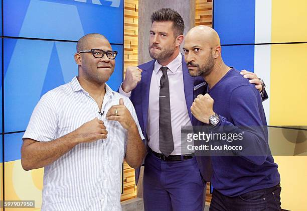 Keegan-Michael Key and Jordan Peele are guests on "Good Morning America," 8/30/16, airing on the Walt Disney Television via Getty Images Television...