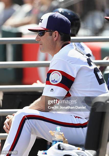 Manager Robin Ventura of the Chicago White Sox watches as his team takes on the Toronto Blue Jays at U.S. Cellular Field on June 26, 2016 in Chicago,...