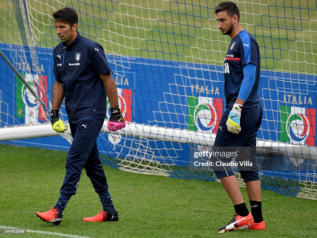 Italy Training Session And Press Conference