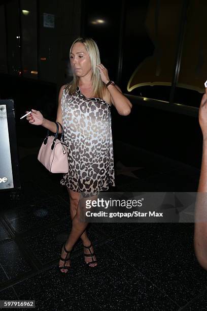 Porn Star Mary Carey is seen on August 29, 2016 at Katsuya Restaurant in Los Angeles, CA.