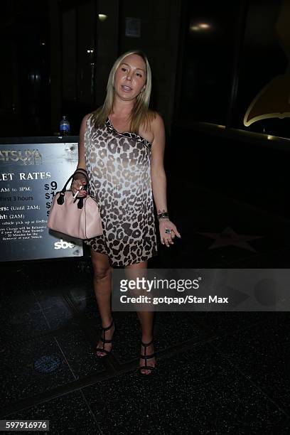 Porn Star Mary Carey is seen on August 29, 2016 at Katsuya Restaurant in Los Angeles, CA.