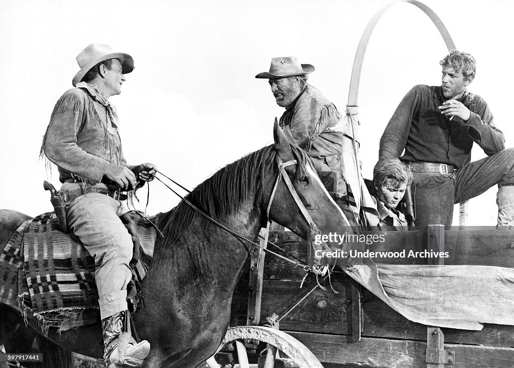 Where Was Hondo With John Wayne Filmed John Wayne stars in the Warner 3D western film, 'Hondo,' based on a