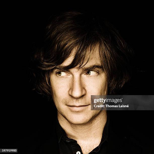 Member of music band Nada Surf is photographed for Self Assignment on April 24, 2008 in Paris, France.