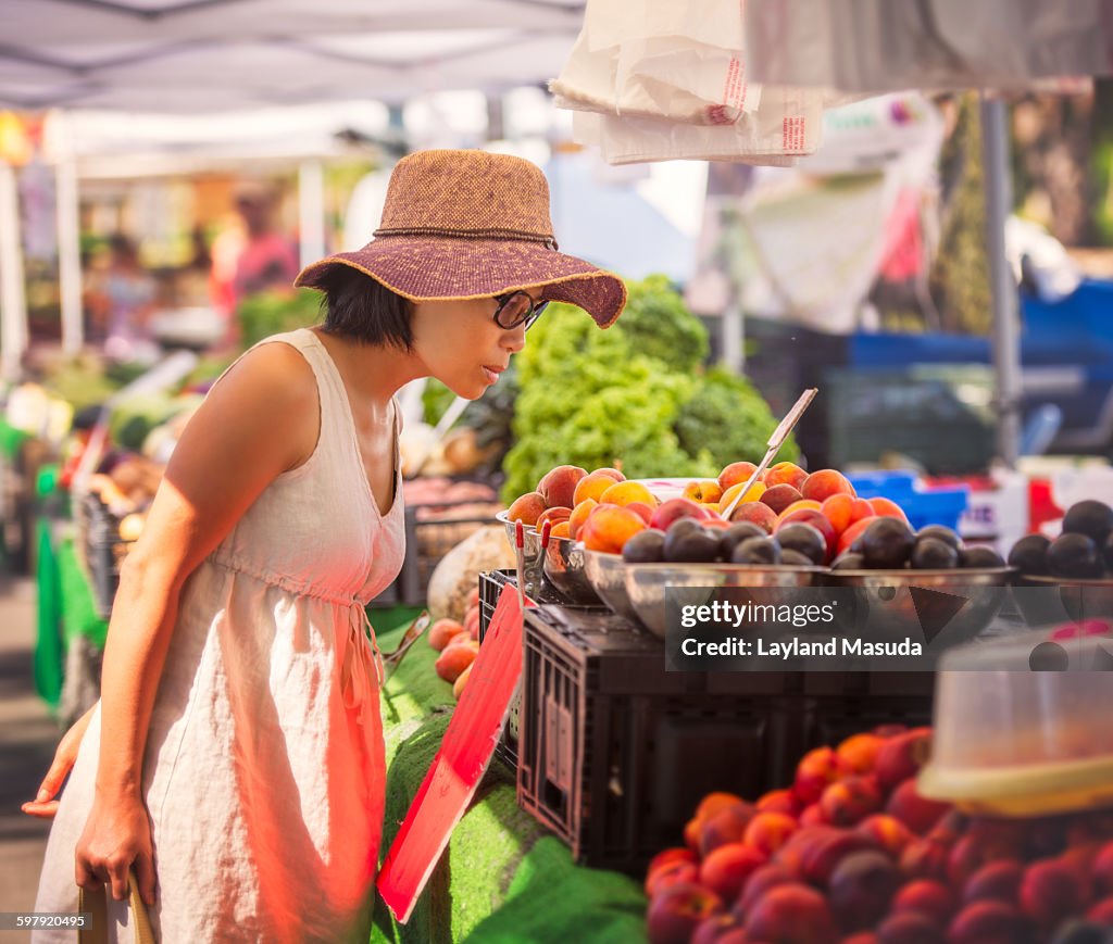 Shopping fresh produce - outdoor market