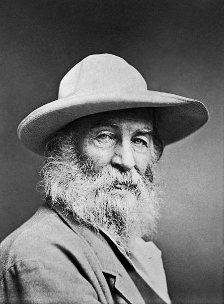 Portrait of noted American poet Walt Whitman, 1870.