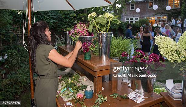 Atmosphere at the Ashley and Jeff McDermott Party For EBTH.com on August 28, 2016 in Southampton, New York.