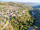 Aerial view of Arsos village, Limassol, Cyprus