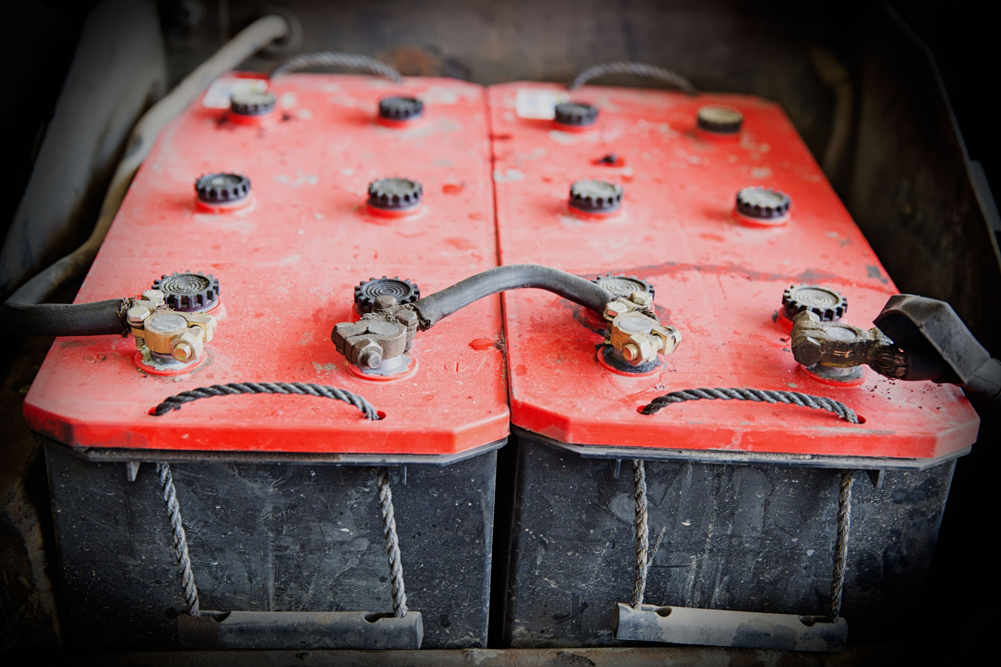 Battery on truck Battery on truck