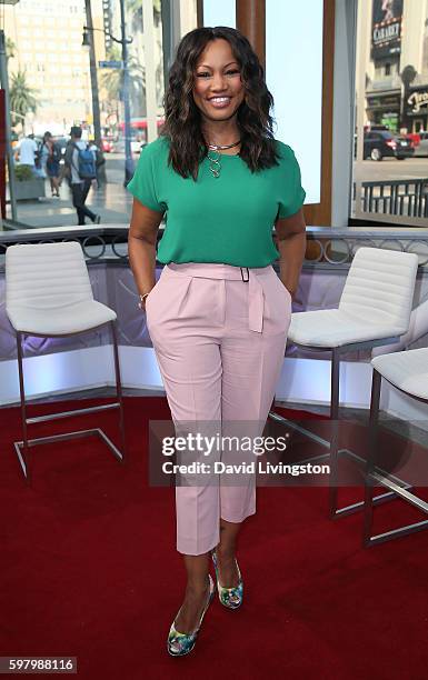 Actress/host Garcelle Beauvais poses on Hollywood Blvd at Hollywood Today Live at W Hollywood on August 30, 2016 in Hollywood, California.